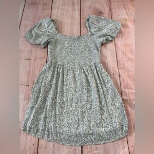 Abercrombie & Fitch Blue and Cream Floral Mini Dress
